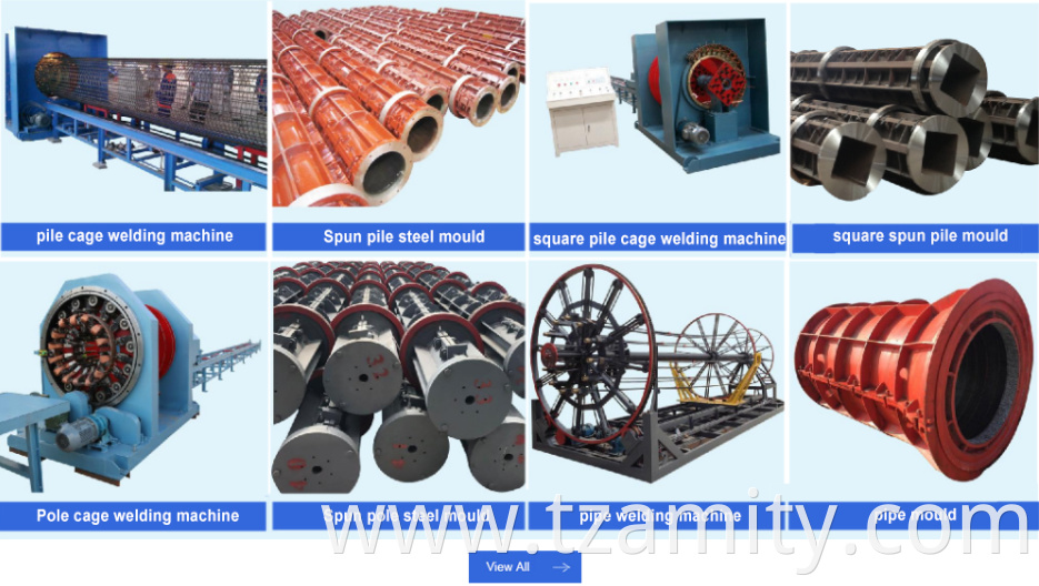 automatic steel wire concrete pile cage making machine